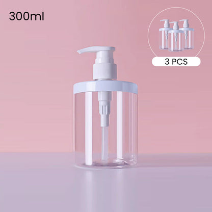 Clear Lotion Dispenser Bottle with Pump for Bathroom