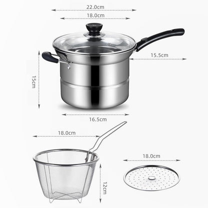 🎁Hot Sale 49% OFF⏳Multipurpose Stainless Steel Saucepan